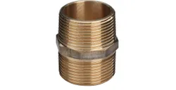 Dubbele draadnippel, brons, 3/4", Viega 3280