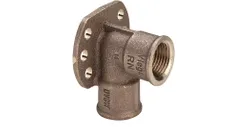 muurplaat Viega brons 1/2" x 1/2" haaks 3471
