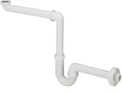 kunststof sifon enkel wit 11/4 x 40 mm plaatsbesparend model 5729 viega
