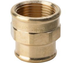 Manchon fileté réduit, bronze, 3/8" x 1/4" FF, Viega 3240