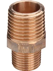 Draadverloopnippel, brons, 6/4" x 1" MM, Viega 3245