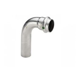 Persinsteekbocht 90°, inox, 15mm MF, (drink)water, Viega Sanpress Inox 2316.1