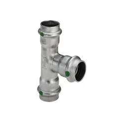 Té à sertir inox, 15mm, FFF, eau potable, Viega Sanpress Inox 2318