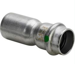 Persverloopmof, inox, 42x22mm FF, (drink)water, Viega Sanpress Inox 2315.1