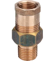 Draad-3-delige koppeling MF, brons, conisch dichtend, 3/4", Viega 3341