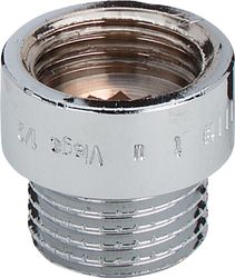 Draadverlengstuk, brons verchroomd, 3/4" x 80mm, Viega