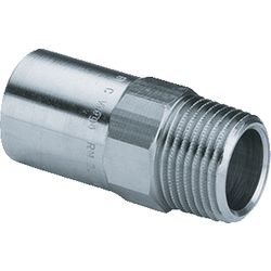 Insteek overgangsstuk, staal, 15x1/2" MM, verwarming, Viega Prestabo 1111.1