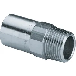 Insteek overgangsstuk, staal, 22x3/4" MM, verwarming, Viega Prestabo 1111.1