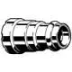 Pièce de transition à sertir, acier, 1/2" x 15mm à sertir, Viega Megapress 4213