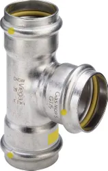 Té à sertir inox, 54mm, FFF, eau potable, Viega Sanpress Inox G 0218
