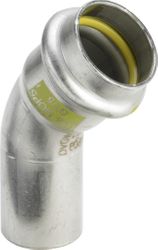Persinsteekbocht 45°, inox, 28mm MF, gas, Viega Sanpress Inox G 0226.1