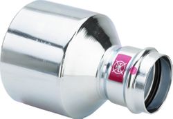 Persverloopstuk, staal, 76.1x42mm MF, verwarming, Viega Prestabo 1115.1XL