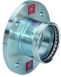 Persflensovergang, staal, DN65 x 76.1mm, verwarming, PN6, Viega Prestabo 1159.1XL