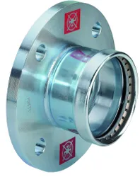 Raccord à bride à sertir, acier, DN65 x 76.1mm, chauffage, PN6, Viega Prestabo 1159.1XL