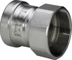 Persovergangsstuk, inox, 76.1mm x 2.1/2" F, Viega Sanpress Inox 2312XL
