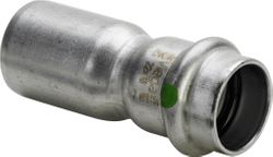 Persverloopmof, inox, 54x28mm FF, (drink)water, Viega Sanpress Inox 2315.1