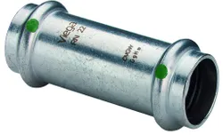 Persschuifmof, inox, 18mm FF, (drink)water, Viega Sanpress Inox 2315.5