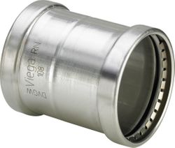 Manchon coulissant à sertir, inox, 108mm FF, eau potable, Viega Sanpress Inox 2315.5XL