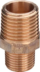 Draadverloopnippel, brons, 2.1/2" x 2" MM, Viega 3245