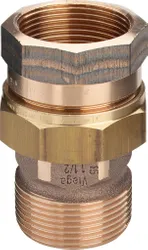 Draad-3-delige koppeling MF, brons, vlakdichtend, 2.1/2", Viega 3331
