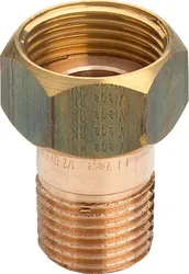 Draad-2-delige koppeling MF, brons, 6/4", Viega 3335