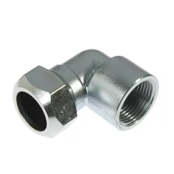 Knelovergangsknie, messing, 15mm x 1/2" F, verwarming, VSH VSH Klem 108A
