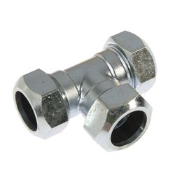 Knel-T, messing, 15mm, FFF, verwarming, VSH VSH Klem 109