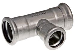 Persverloop-T, inox, 18x15x18mm FFF, verwarming, VSH XPress RVS 304