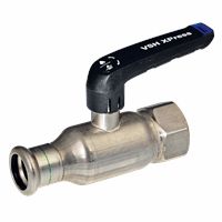 kogelkraan met volle doorlaat DN 42mm x 6/4" F pers PN16 VSH XPress RVS XPR21000