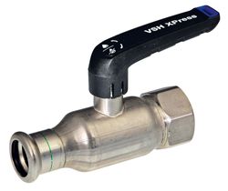 Kogelkraan recht met volle doorlaat, 2" x 54mm F-pers, PN16, VSH XPress Fullflow XPR21000