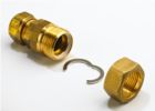 Knelovergangsstuk, messing, 22mm  x 3/4" M, verwarming, Flamco