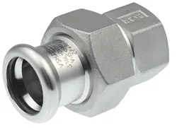 Pers-3-delige koppeling, inox, 54 x 2", F, (drink)water, VSH XPress RVS