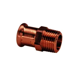 Persovergangsstuk, brons, 22mm x 3/4" M, VSH XPress Koper 6243G