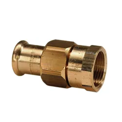 Pers-3-delige koppeling, brons, 54 x 2", F, (drink)water, VSH XPress Koper 6330G