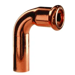 Persinsteekbocht 90°, koper, 15mm MF, (drink)water, VSH XPress Koper 7001A