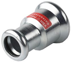 Persverloopmof, staal, 28x22mm FF, verwarming, VSH XPress Staalverzinkt C1439