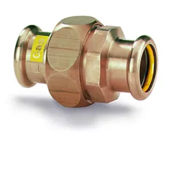 Raccord 3 pièces à sertir, bronze, 35 x 35, à sertir, gaz, VSH XPress Koper Gas G6340