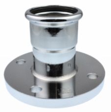 Raccord à bride à sertir, acier, DN40 x 42mm, chauffage, PN16, VSH XPress Staalverzinkt C1426