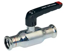 Kogelkraan recht met volle doorlaat, 28mm pers-pers, PN16, VSH XPress Fullflow XPR10100
