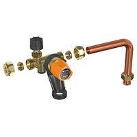 Veiligheidsgroep, Watts, 1/2", messing, 8bar
