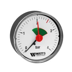 Buisveermanometer, Watts, 0 - 4bar/psi, 1/4"