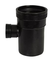 polypropylène (PP) té réduit à joint 90° 110x50mm noir BENOR-marque évacuation Wavin Wafix PP