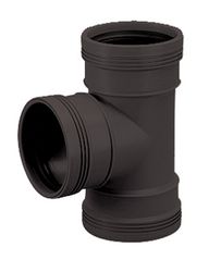 polypropylène (PP) té à joint 90° 32mm noir BENOR-marque évacuation Wavin Wafix PP