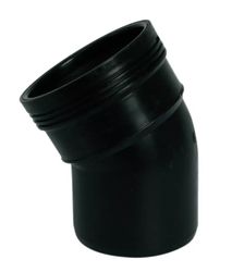 Polypropyleen (PP) manchetbocht 30° 90mm MF zwart BENOR-keur afvoer/sanitair Wavin Wafix PP