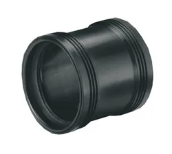 Polypropyleen (PP) manchetoverschuifmof 32mm FF afvoer/sanitair zwart BENOR-keur Wavin Wafix PP