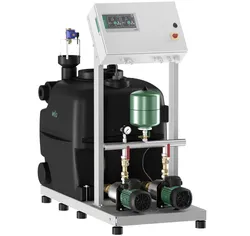 Regenwaterrecuperatie, 1", Qmax=1m3/h, Hmax=48m, Wilo RainSystem