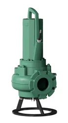 Fecaliendompelpomp fonte, Hmax=12.7m, Qmax=40m3/h, 3x380 - 440V, câble d'alimentation=10m, Wilo Rexa PRO