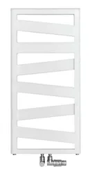 Sierradiator, Zehnder Ribbon RBC, HxL=1930x600mm, 544W (75/65/20), chroom, aansluiting midden