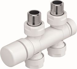 kraan + adapter roda spa asym wit zehnder