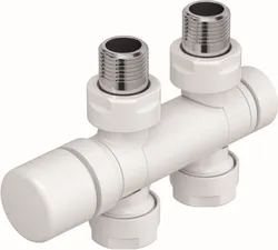 kraan + adapter roda spa asym wit zehnder